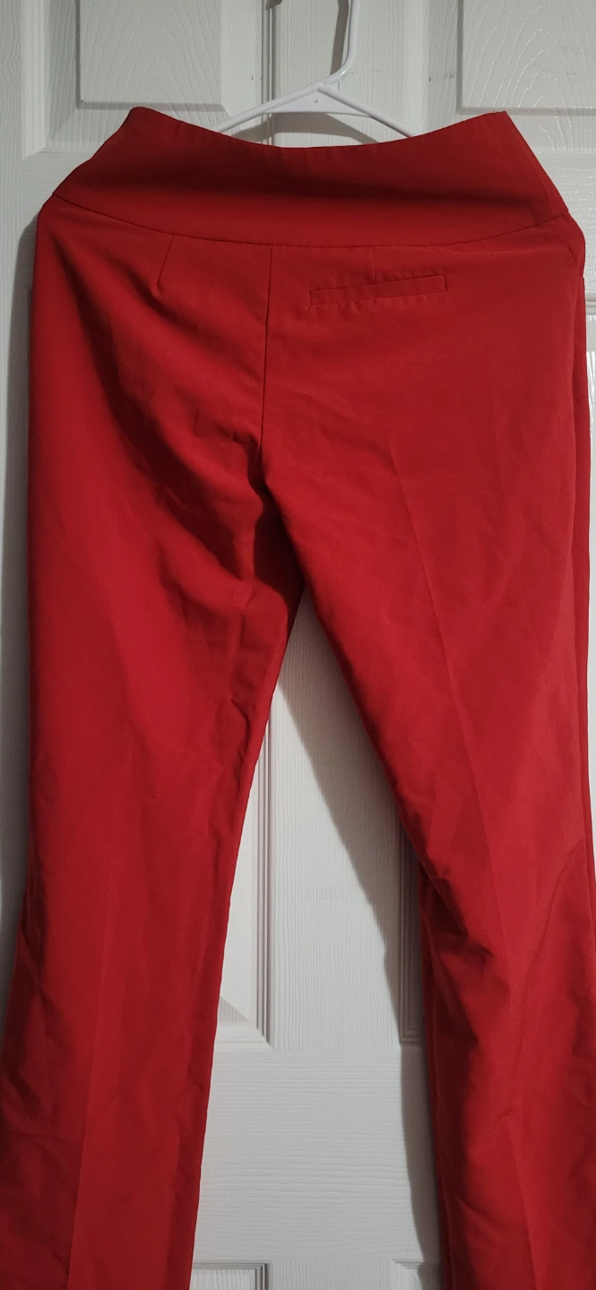 Red high-waist dress pants - photo 3