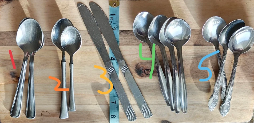 Stainless Steel Spoon Sets w/Butterknife Pair - photo 2