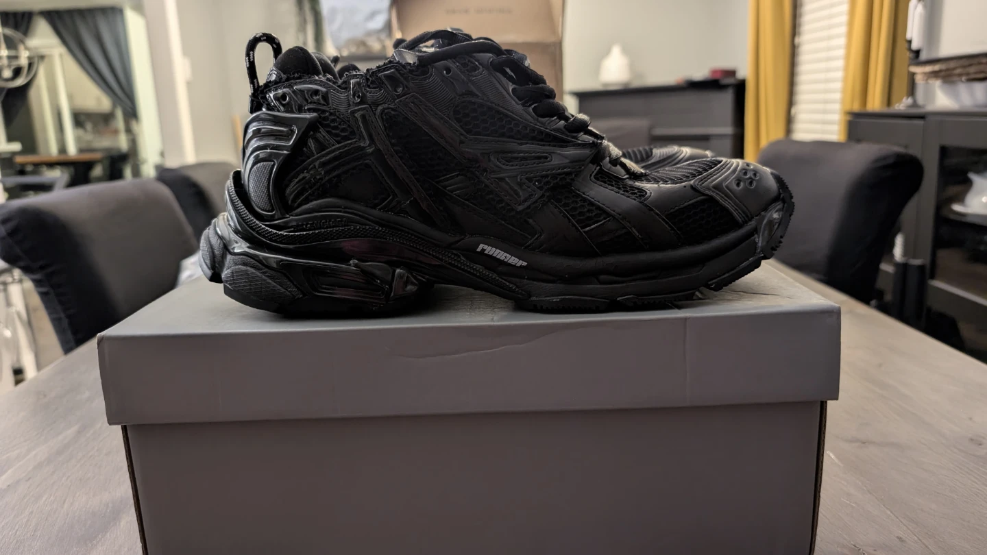 Balenciaga Runner Sneakers Black Size 45