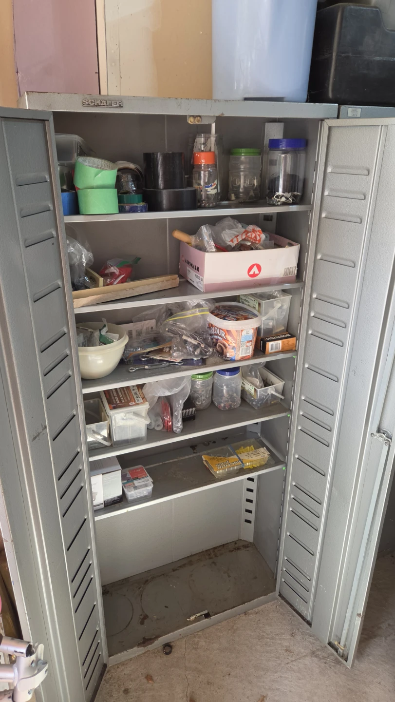 Schafer Grey Metal Storage Cabinet - photo 3