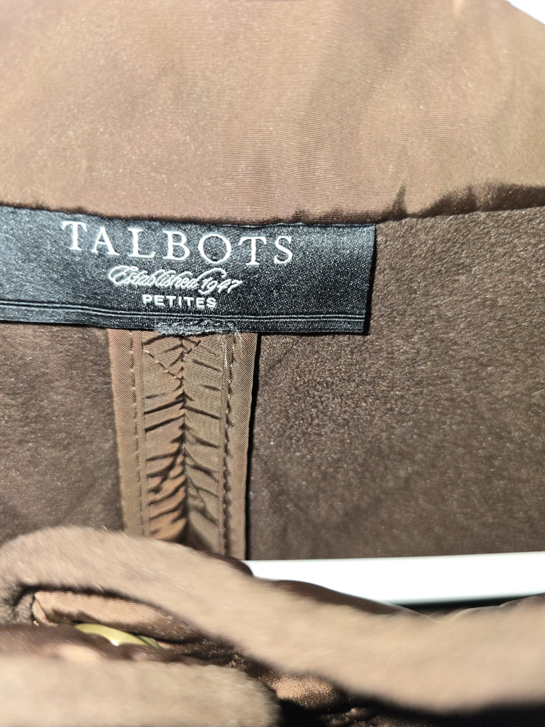 Talbots Petites Quilted Brown Vest size L-XL - photo 3