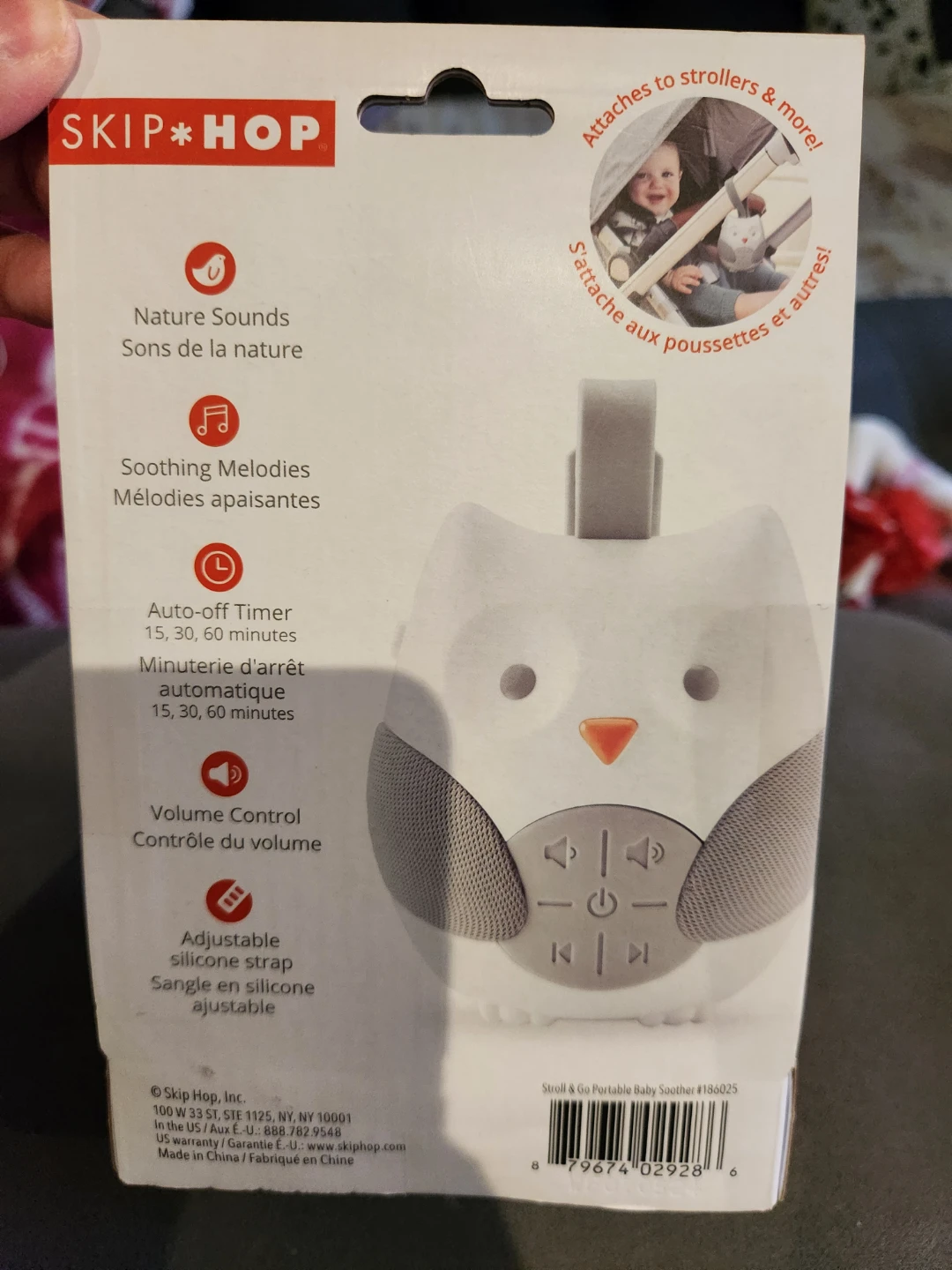 Skip Hop Stroll & Go Portable Baby Soother - Owl - photo 2