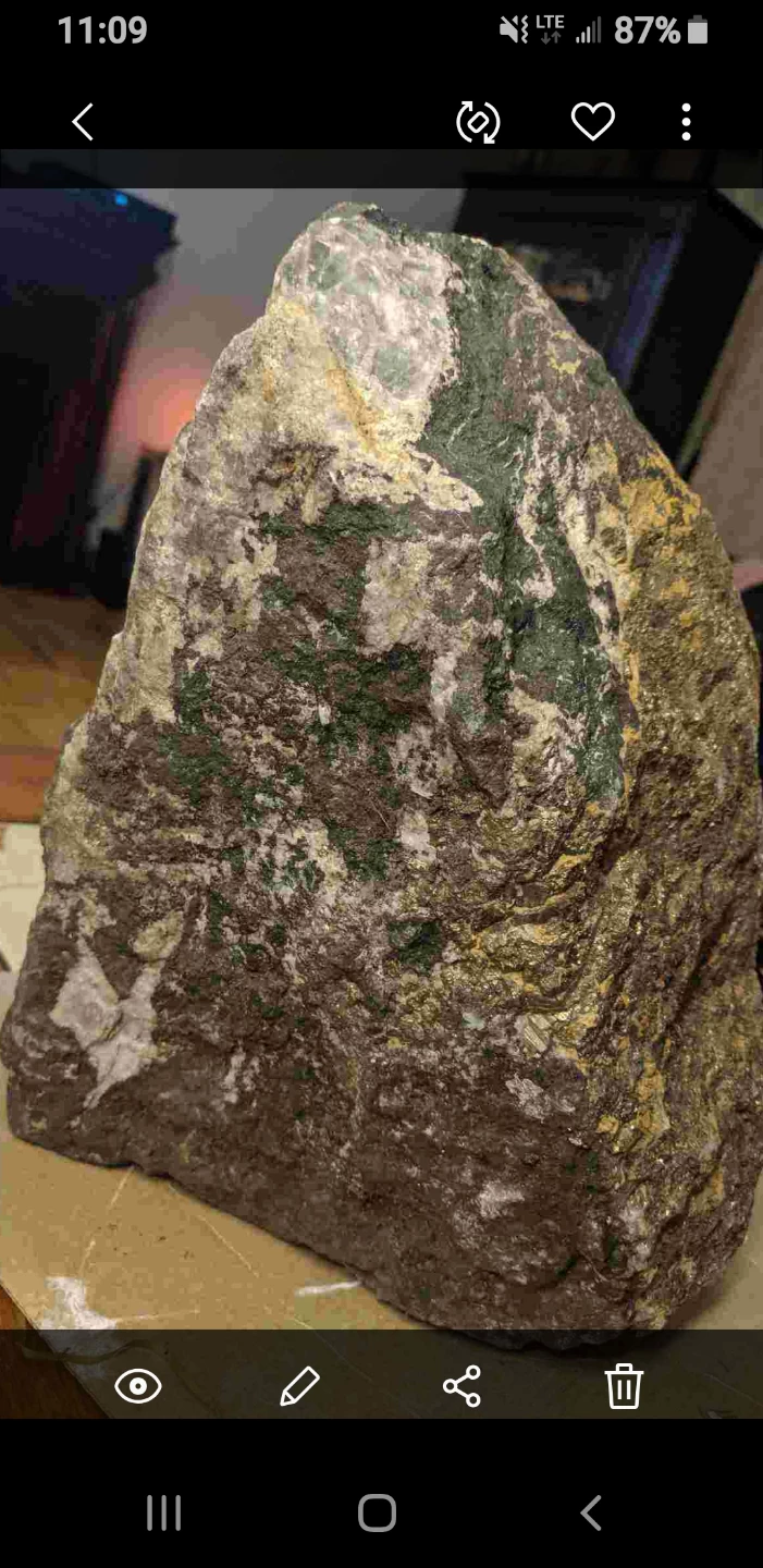 Natural Fluorescent Rock Specimen