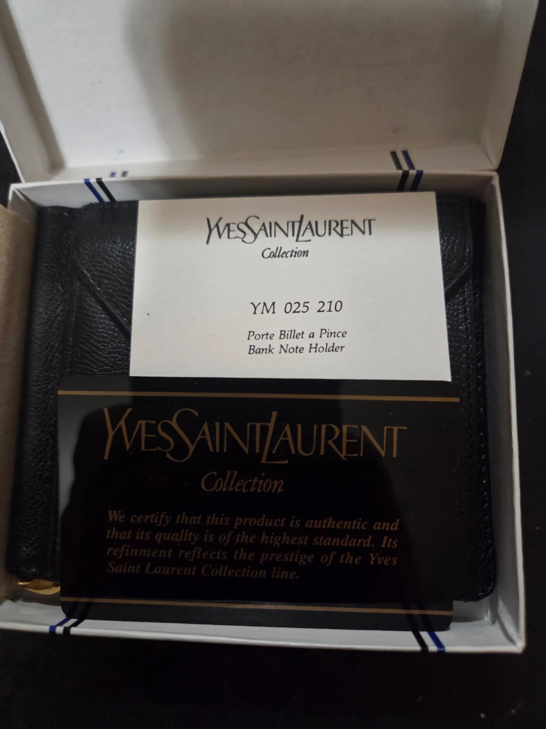 BNIB vintage Yves Saint Laurent Bank Note Holder - photo 3