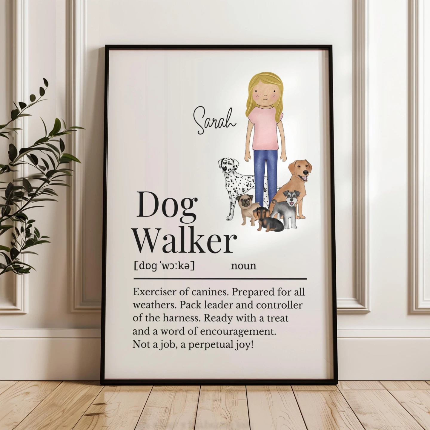 One on one dog walking service