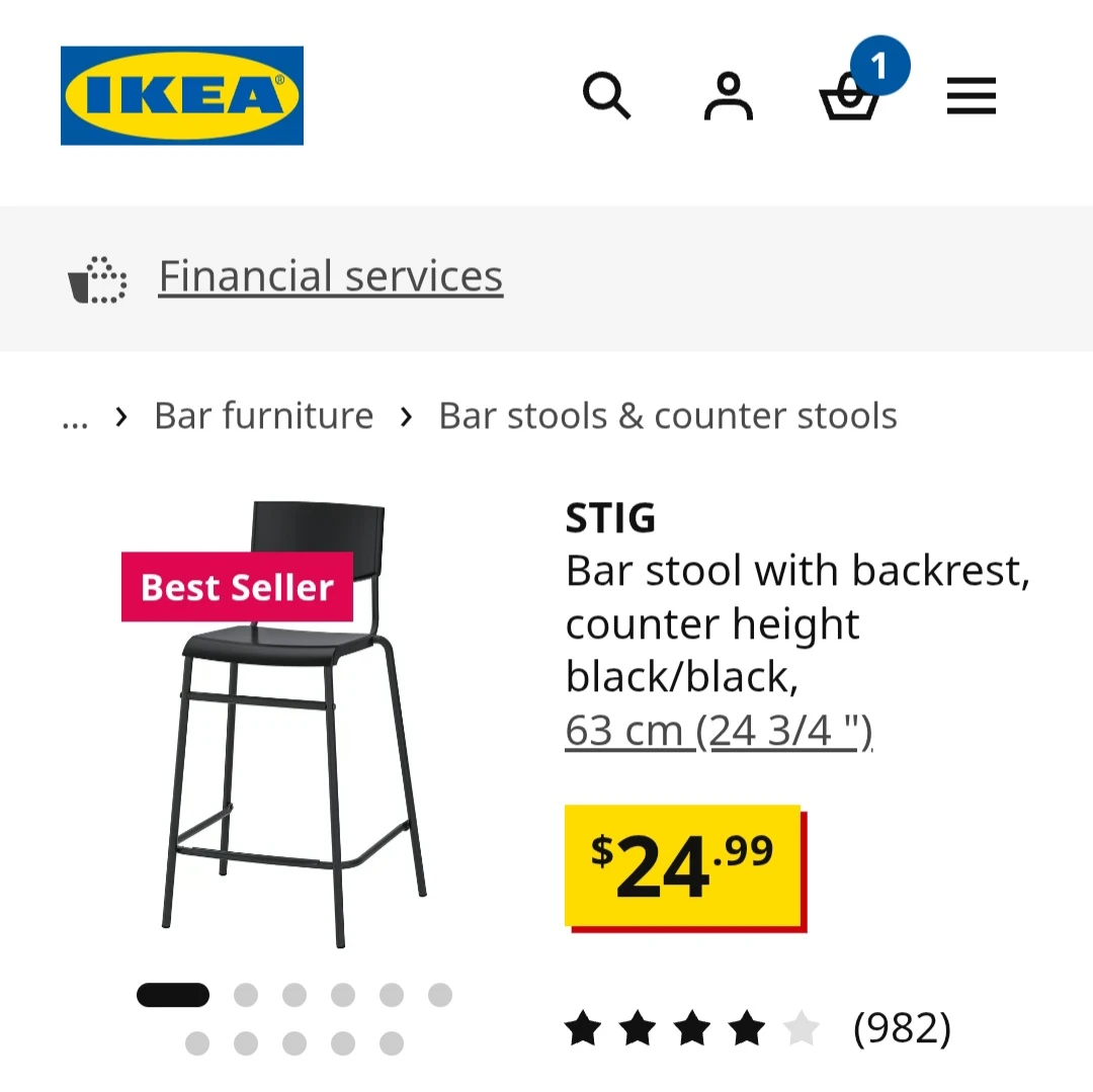 Delivery - 2 ikea Bar Chairs - photo 3