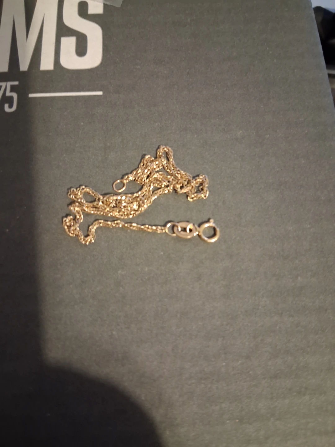 Authentic Italian 14K Yellow Gold Singapore Twist Chain Necklace