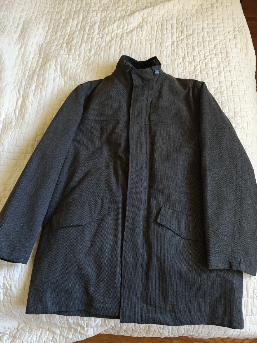 Passer Men's Dark Grey Removable Liner Jacket