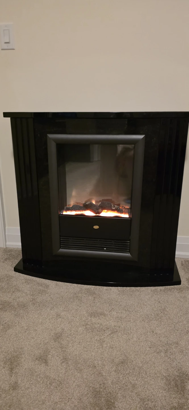 Electric Fireplace with Black Gloss Finish - photo 3
