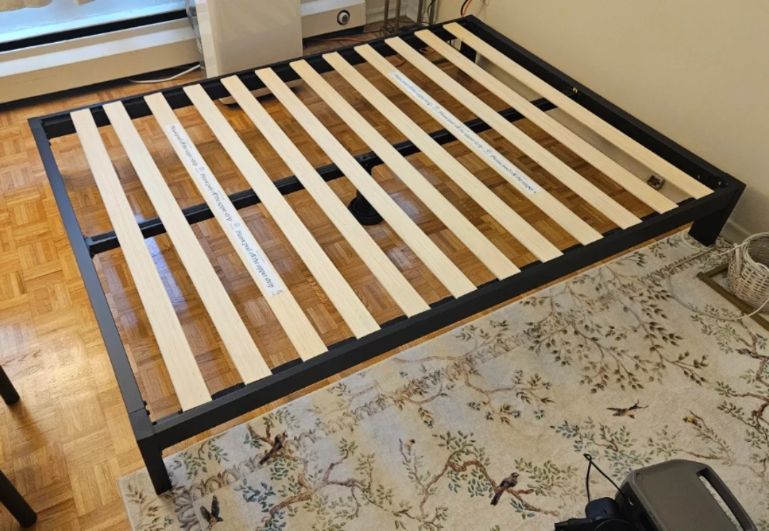 Easy Assembly - Queen Size Metal Bed Frame Black