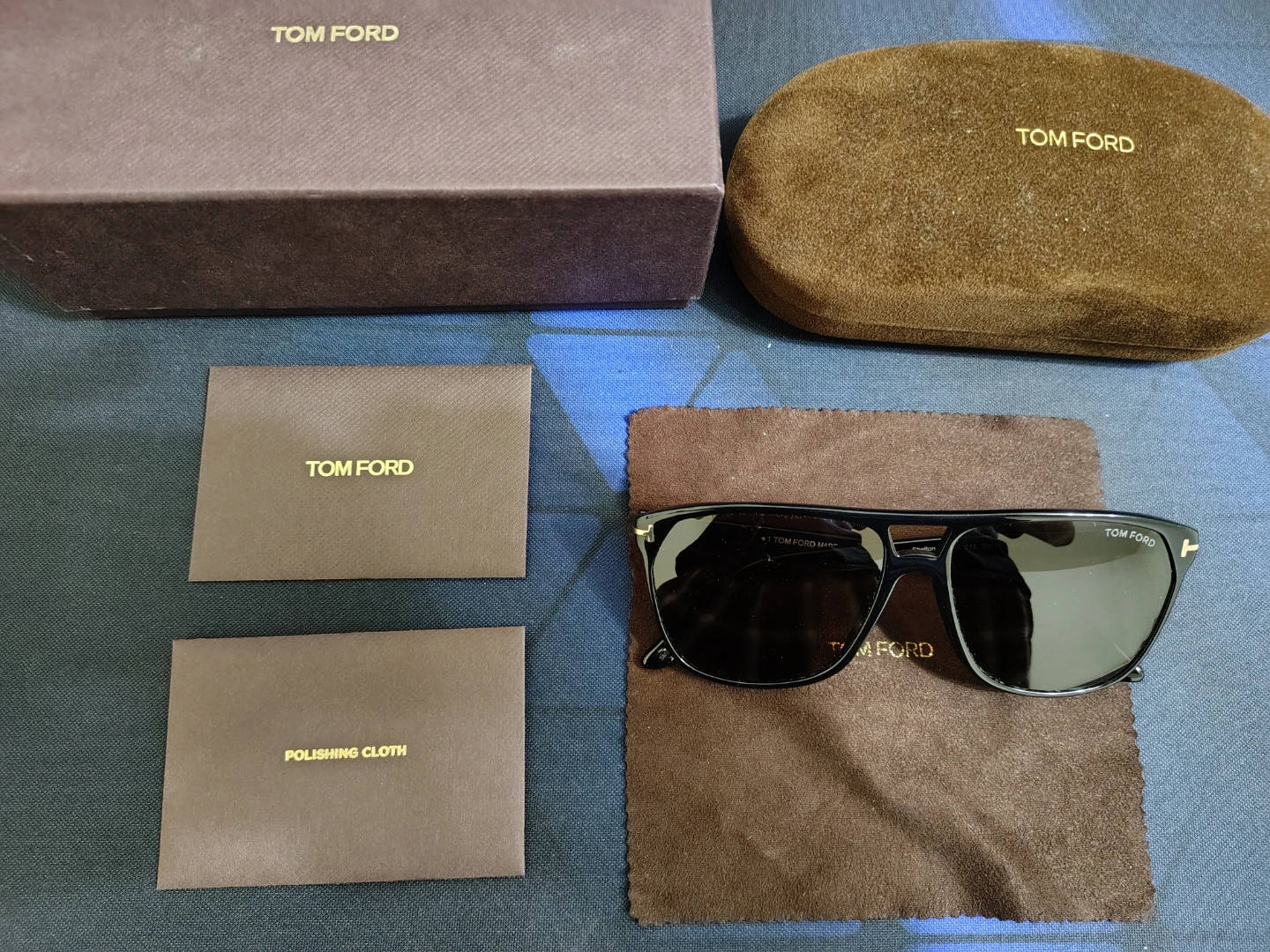 TOM FORD "Shelton" Men's Aviator Sunglasses