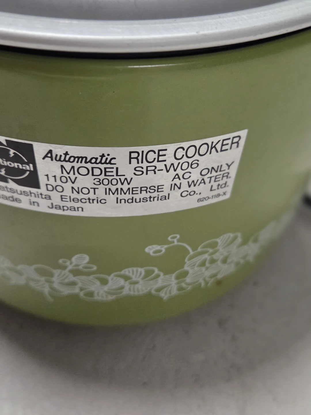National Automatic Rice Cooker Model SR-W06