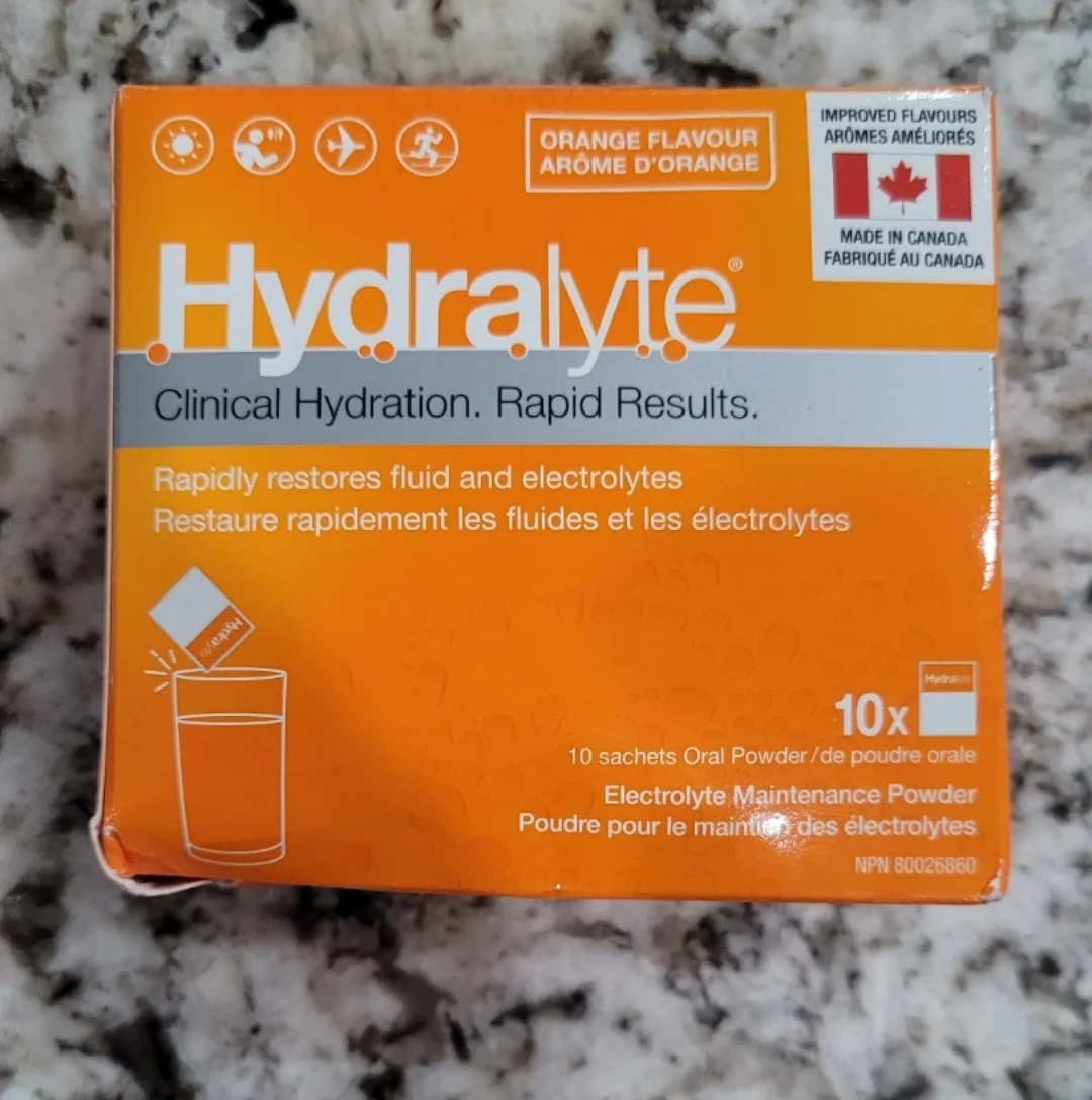 [2-Pack] Brand New Hydralyte Orange Electrolyte Powder