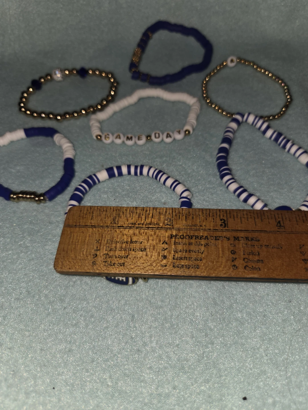 Set of 6 Game Day Football Bracelets - photo 5