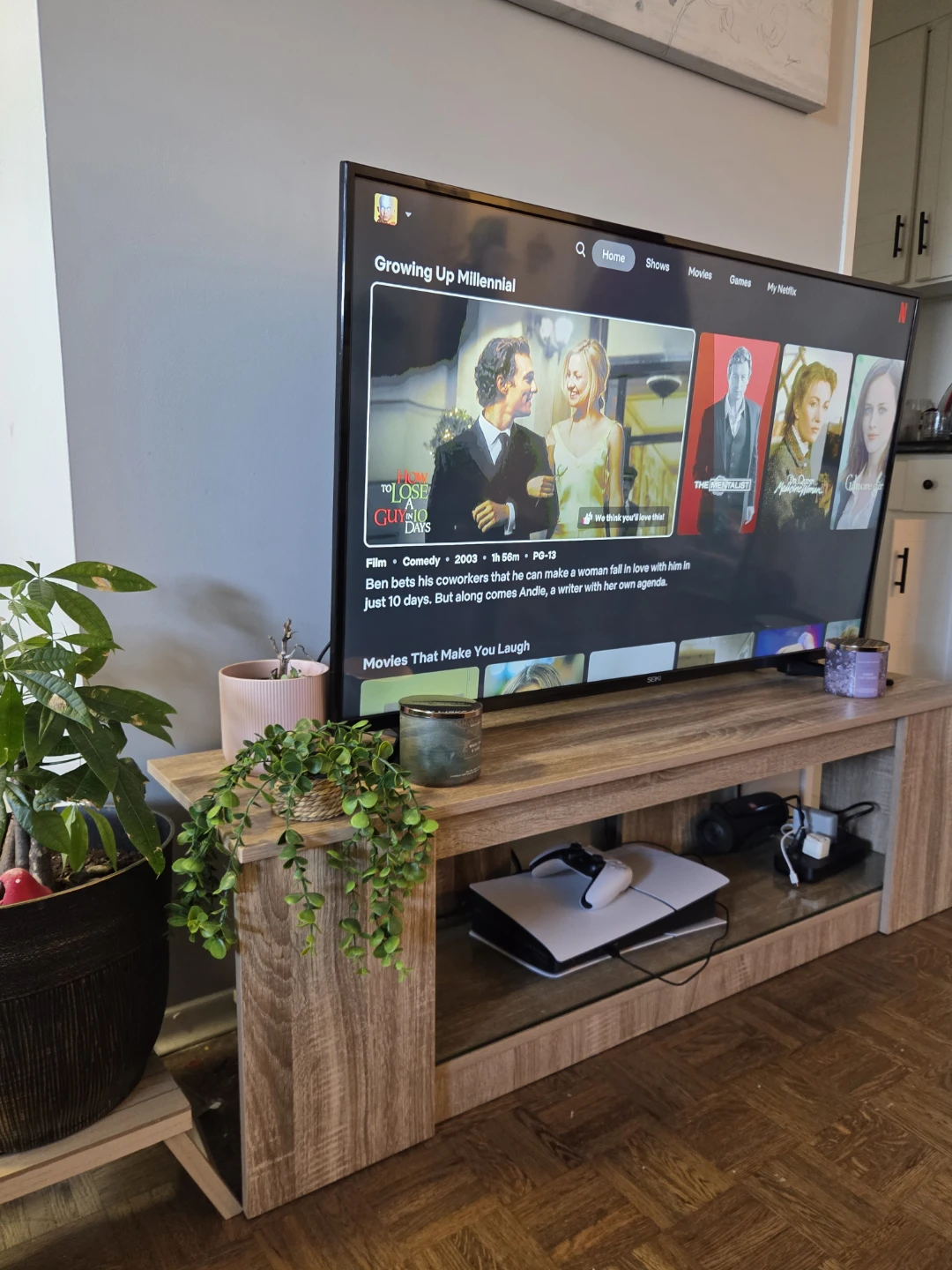 Seiki 50-inch 4K LED TV and TV desk