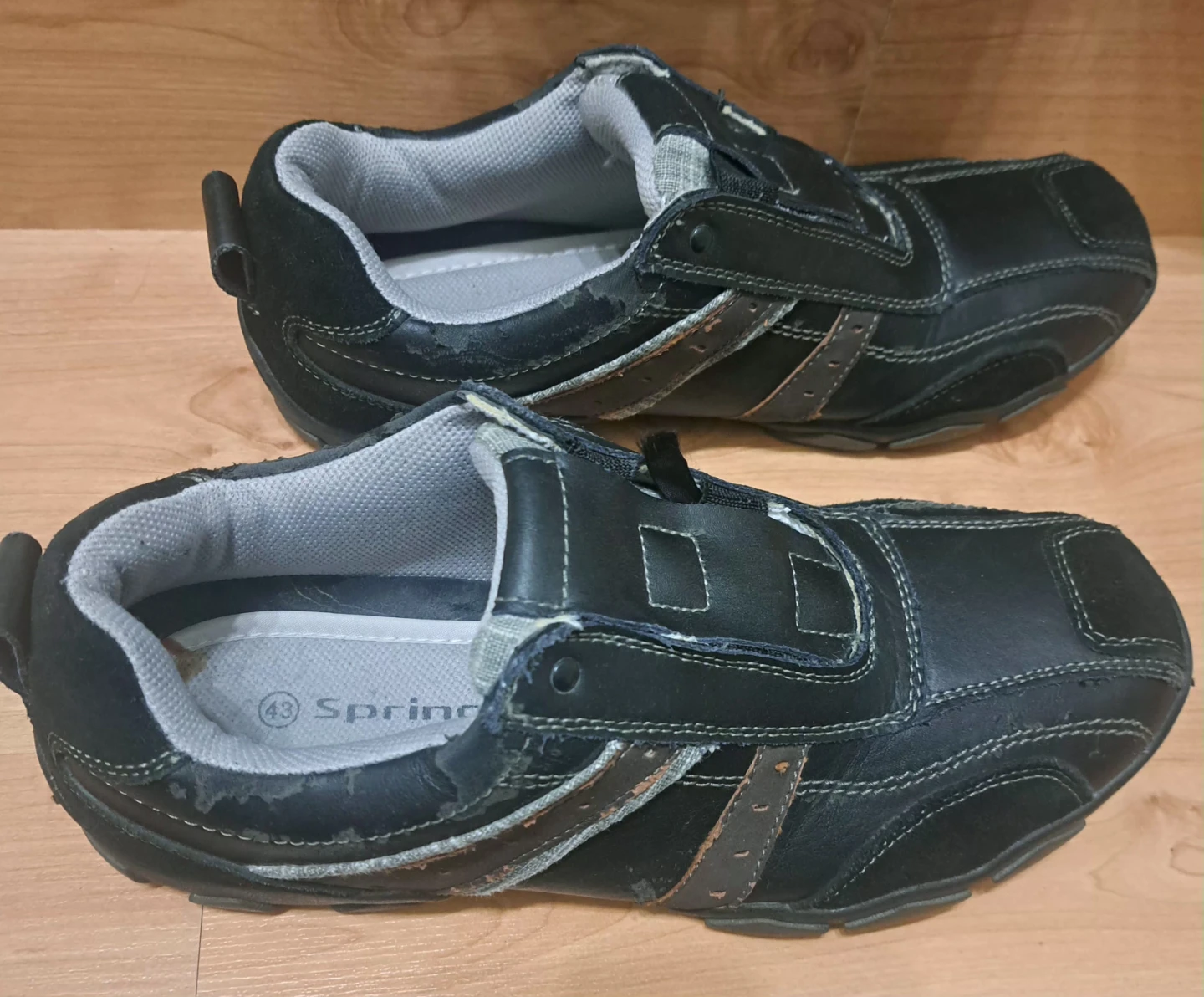 Spring Men's Black Casual Shoes Size 43