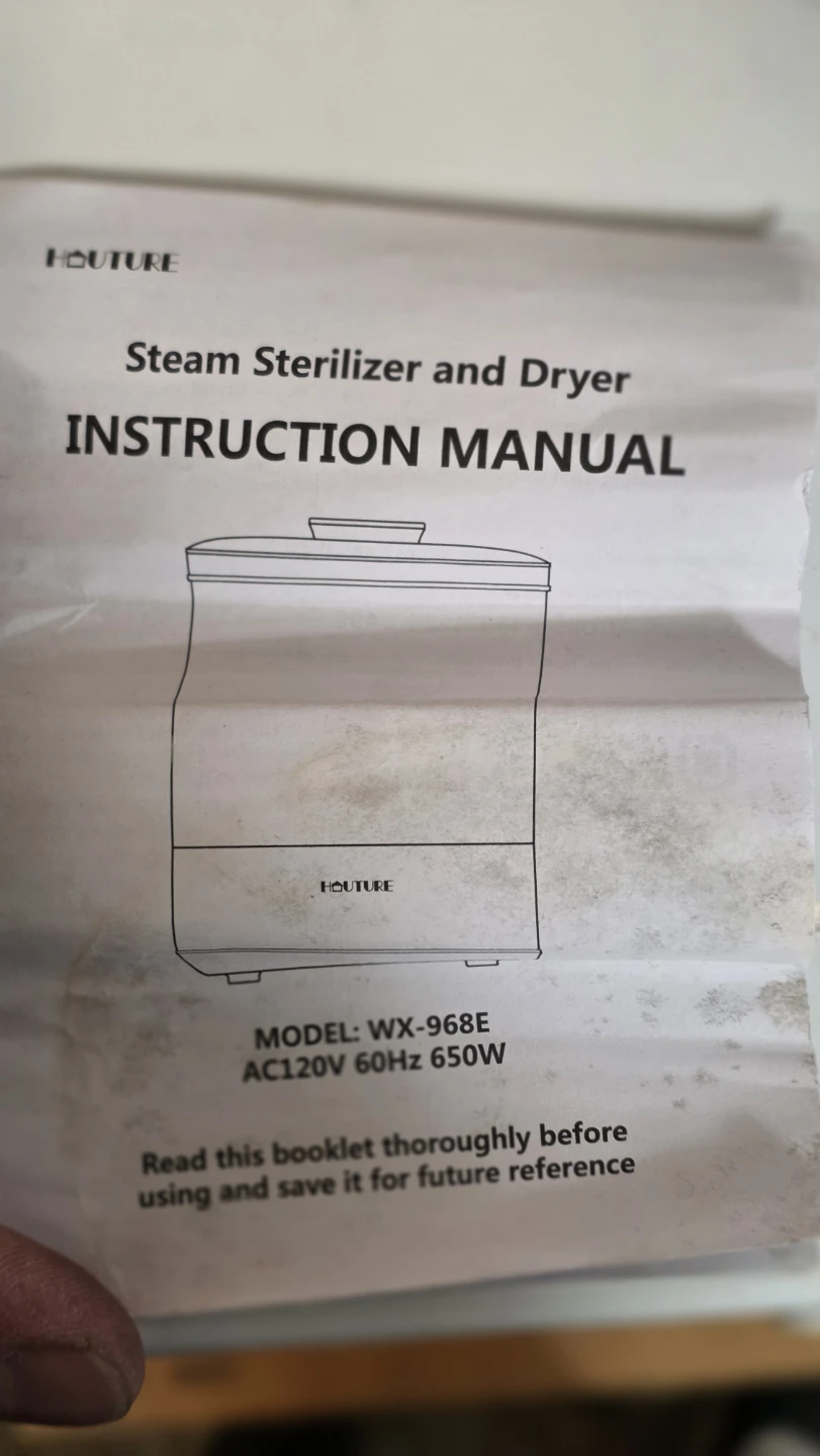 HOUTURE Steam Sterilizer and Dryer WX-968E - photo 3