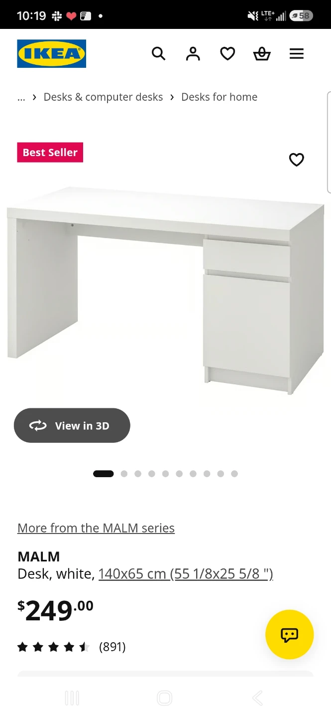 IKEA MALM Desk, Brown