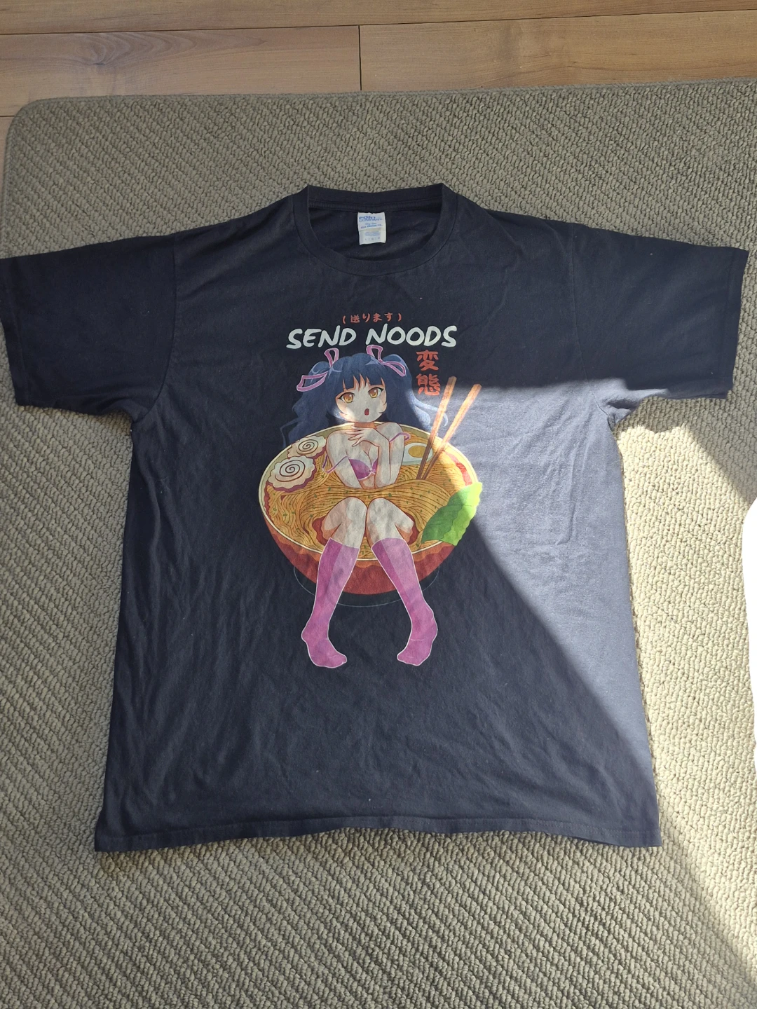 Send Noods Anime Graphic T-Shirt