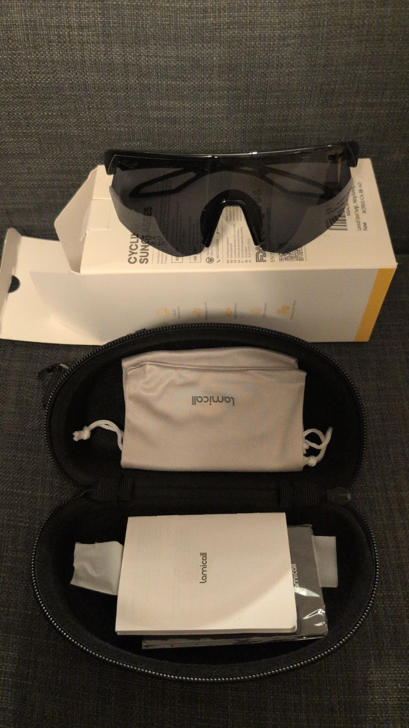 Lamicall Cycling Sunglasses Black