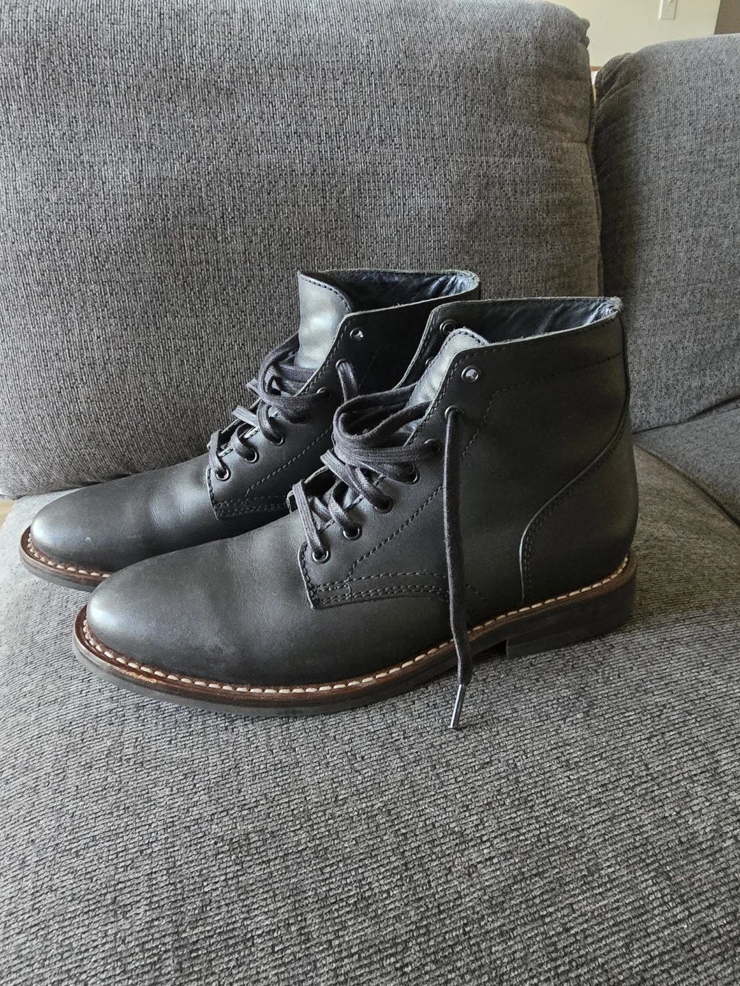 Men's Thursday Boot Co. Black Lace-Up Leather Boots - photo 2