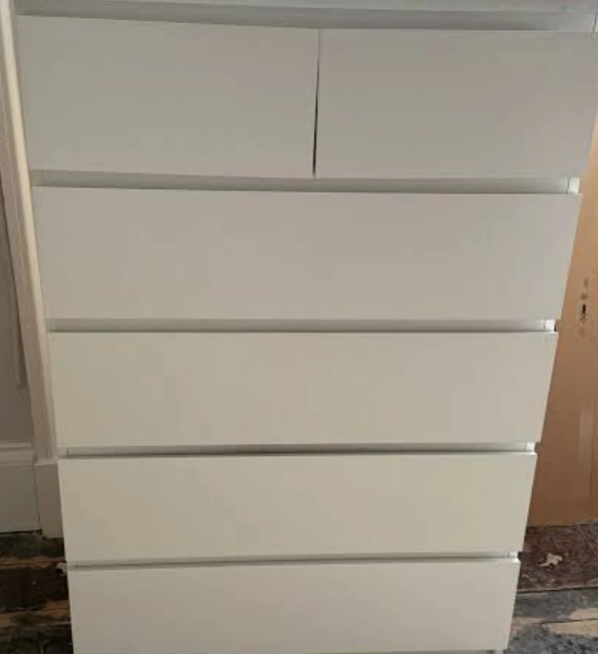 IKEA Malm 6-Drawer Chest White
