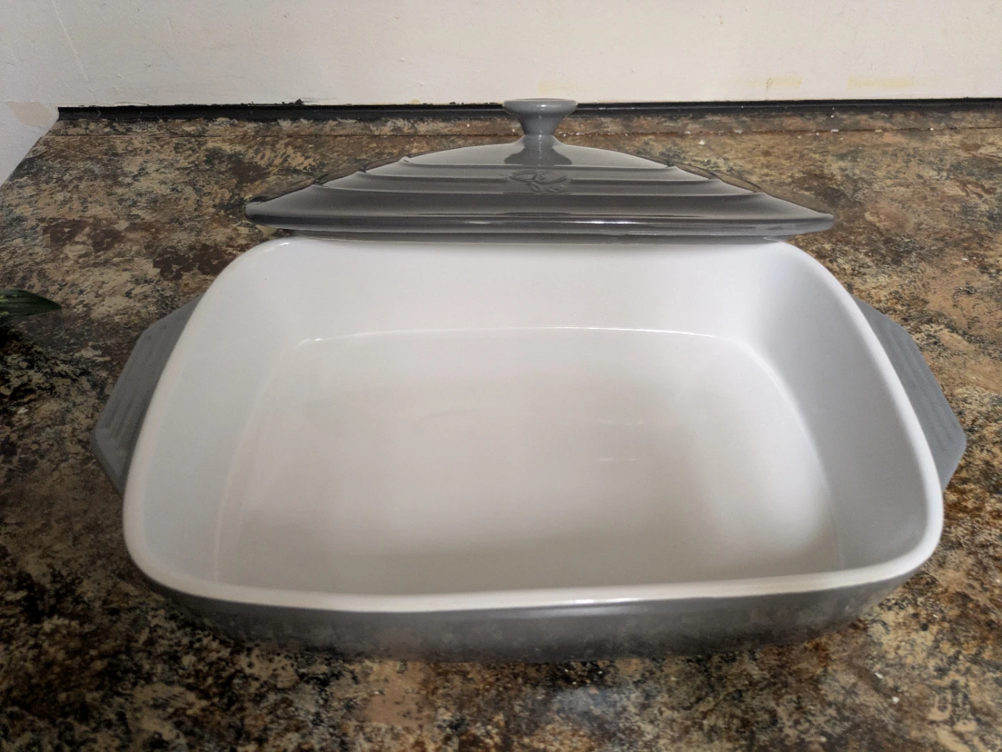 PC Grey Covered Stoneware Baker - photo 2