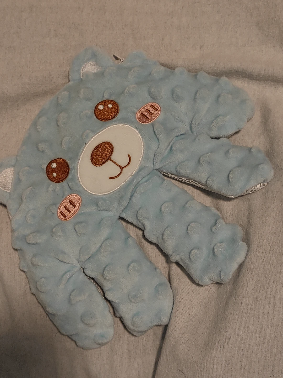 Blue bear heated plush toy(remote free) - photo 2