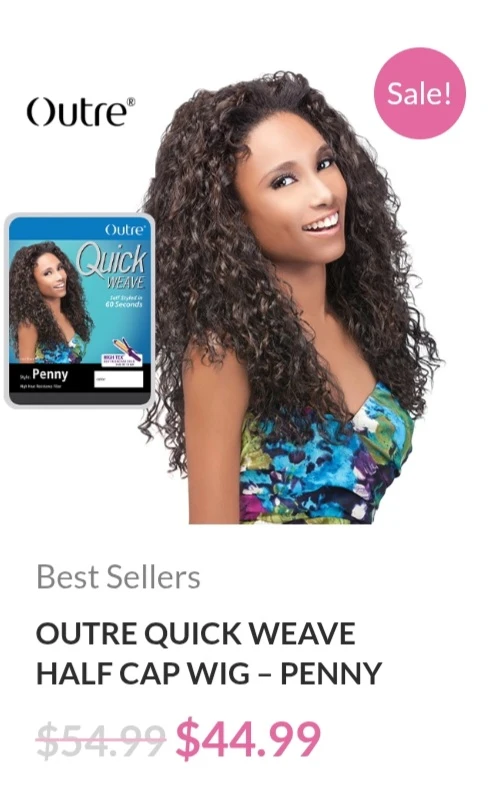 NWT Outre Quick Weave Penny Wig Black and Blonde - photo 5