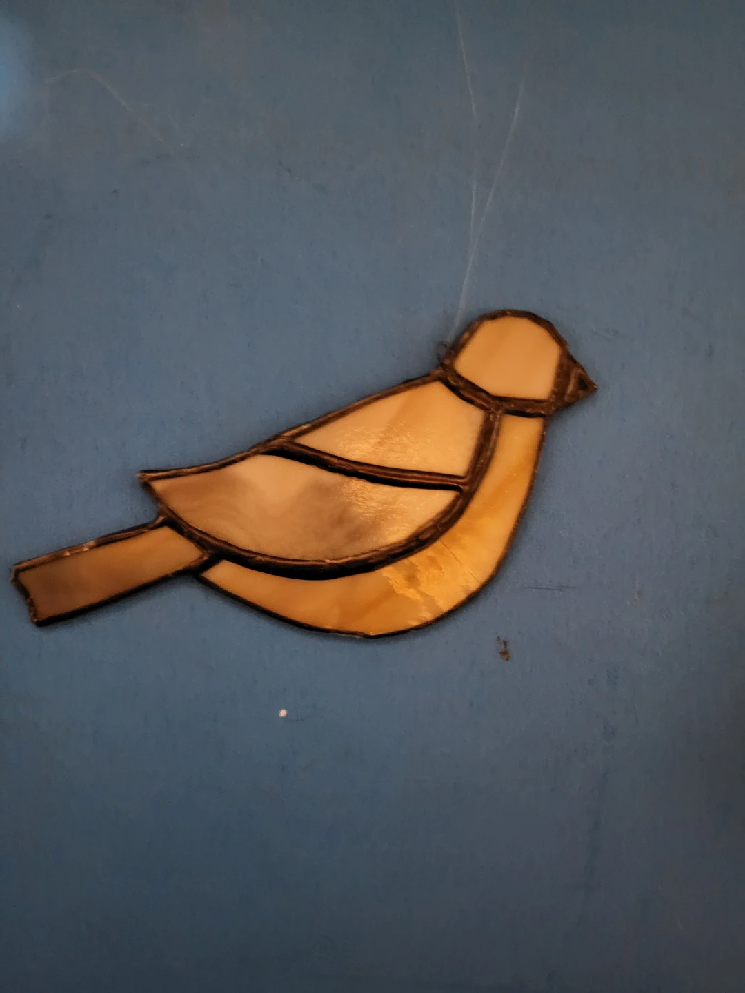 Stained Glass Bird Hanging Ornament - photo 2
