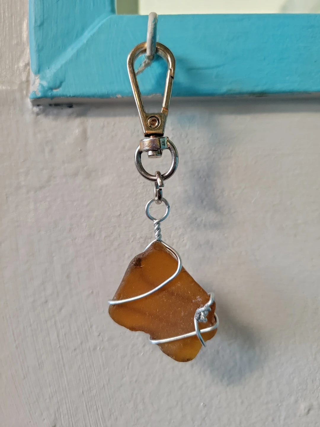 Vancouver seaglass pendant (amber) - photo 2