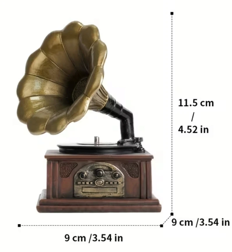 Vintage Gramophone Miniature Replica – Décor & Paperweight *new - photo 4