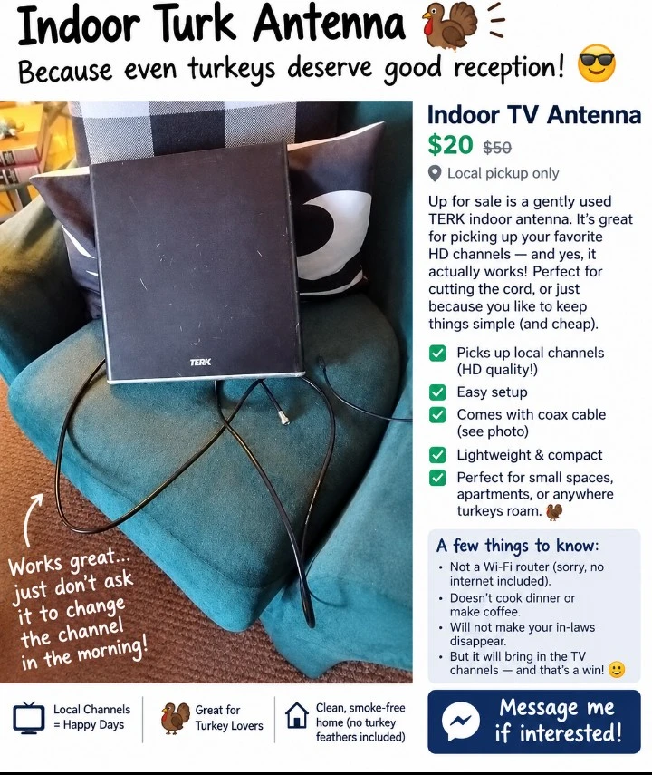 TERK Indoor TV Antenna