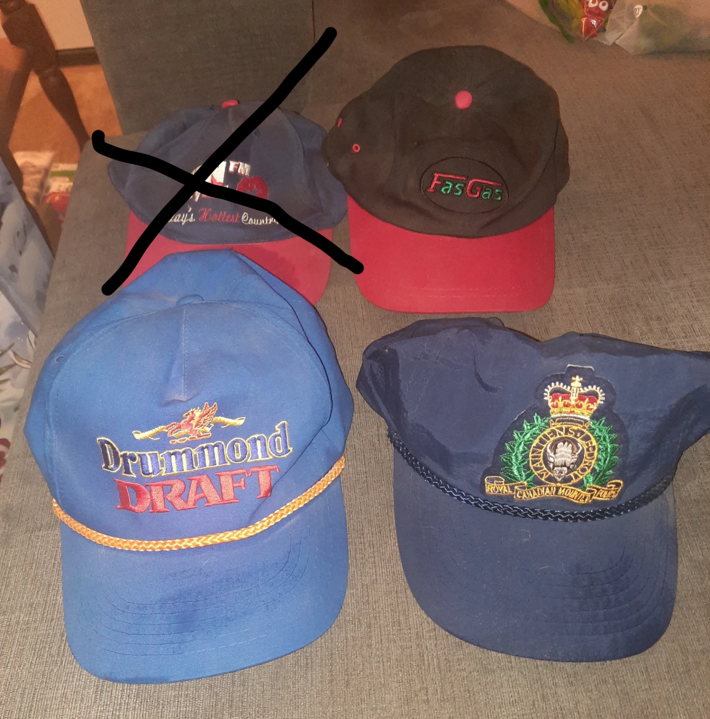 Assorted Baseball Caps pick up only in st.albert
