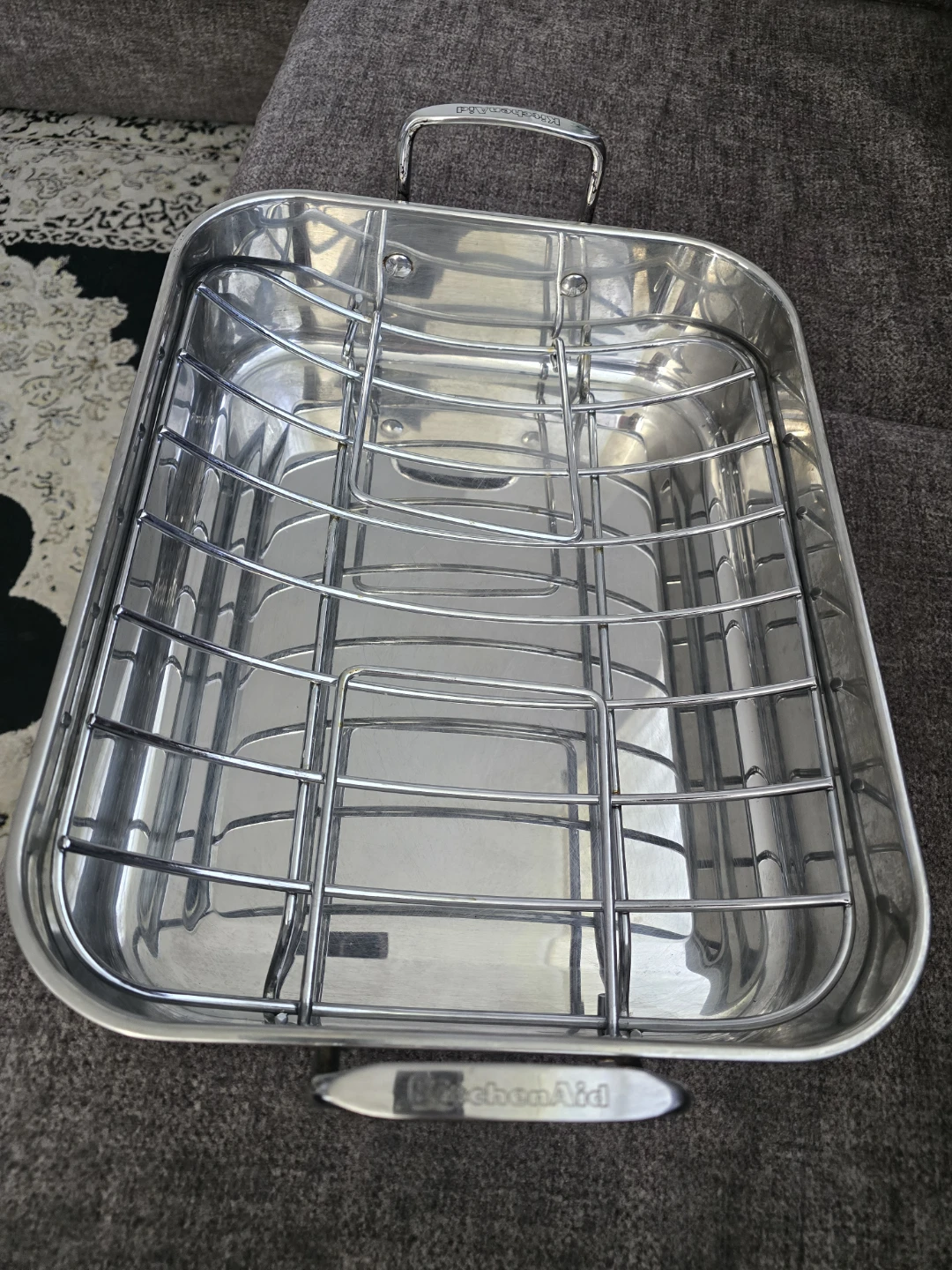 KitchenAid Stainless Steel Roasting Pan with Rack - photo 3