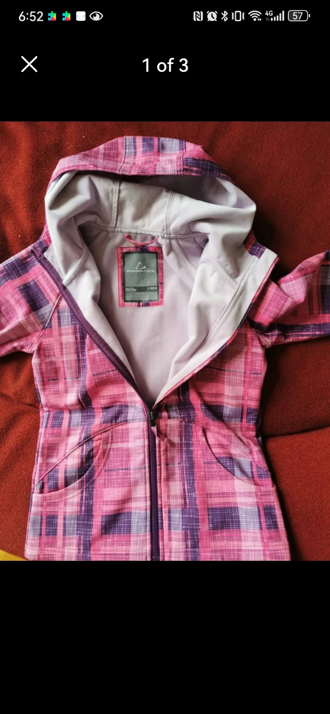 Paradox Plaid Hoodie Size 10/12