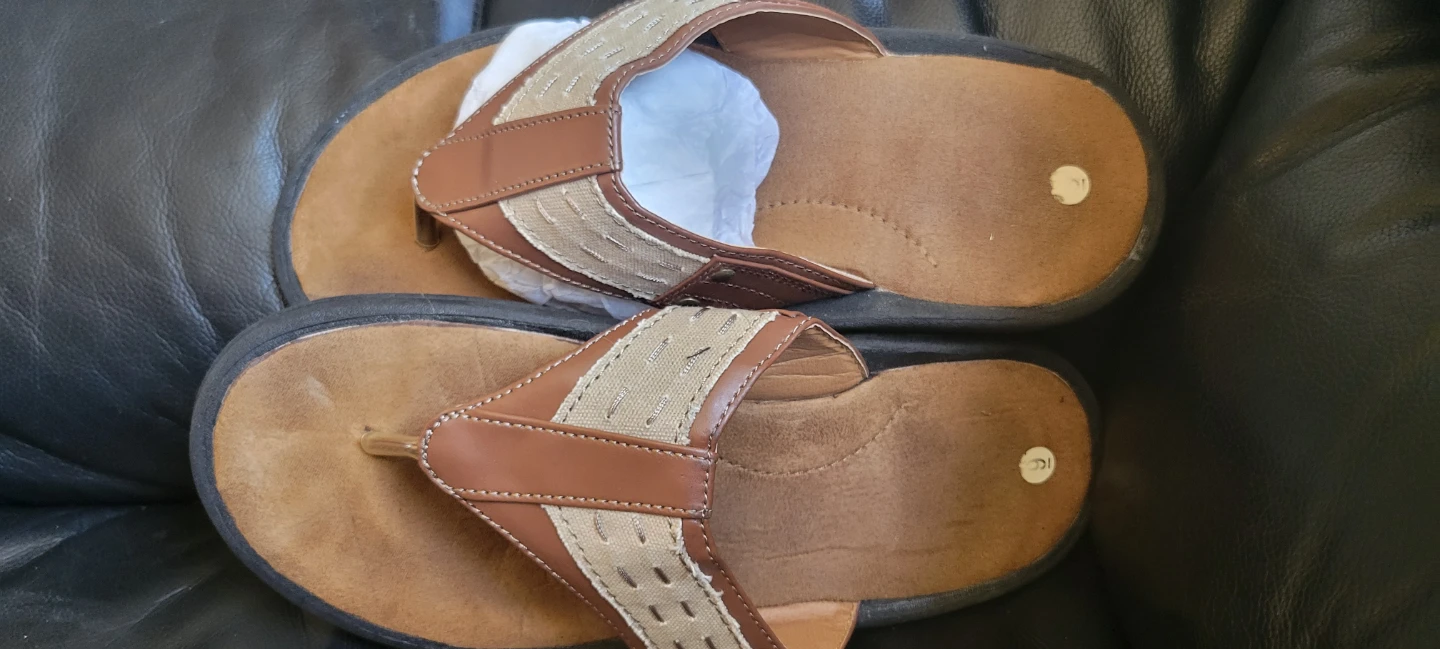 Tan and Brown Thong Sandals - photo 2