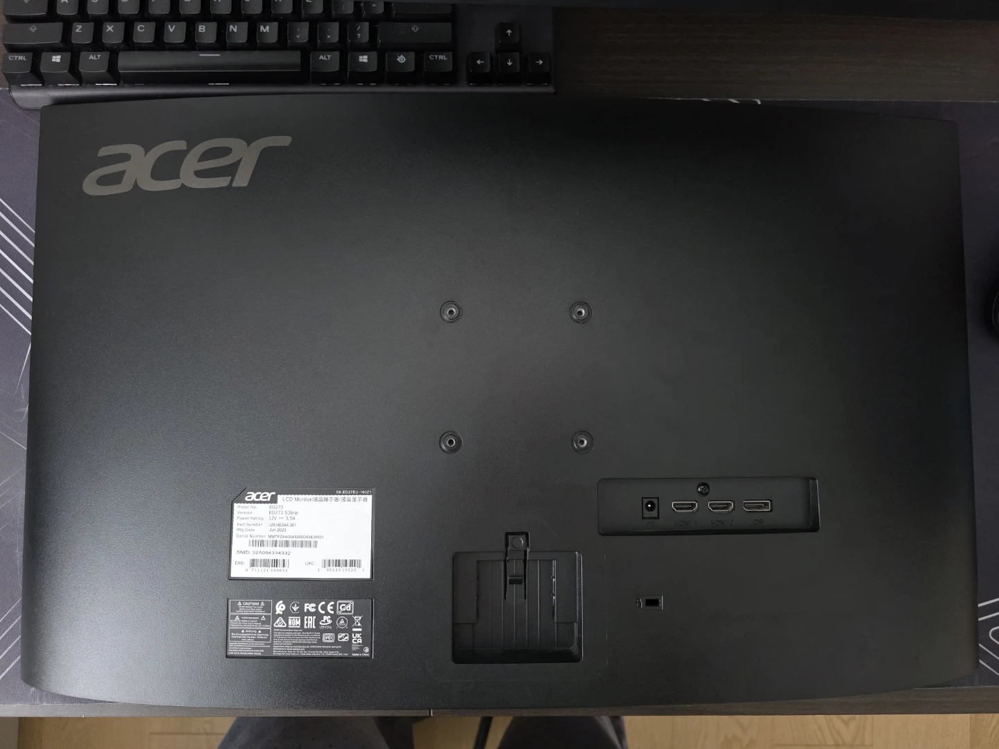 Acer ED273 S3 27" VA Curved Gaming Monitor - photo 5