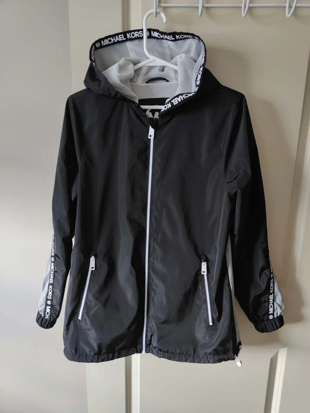 Michael Kors Rain Jacket Black/Grey