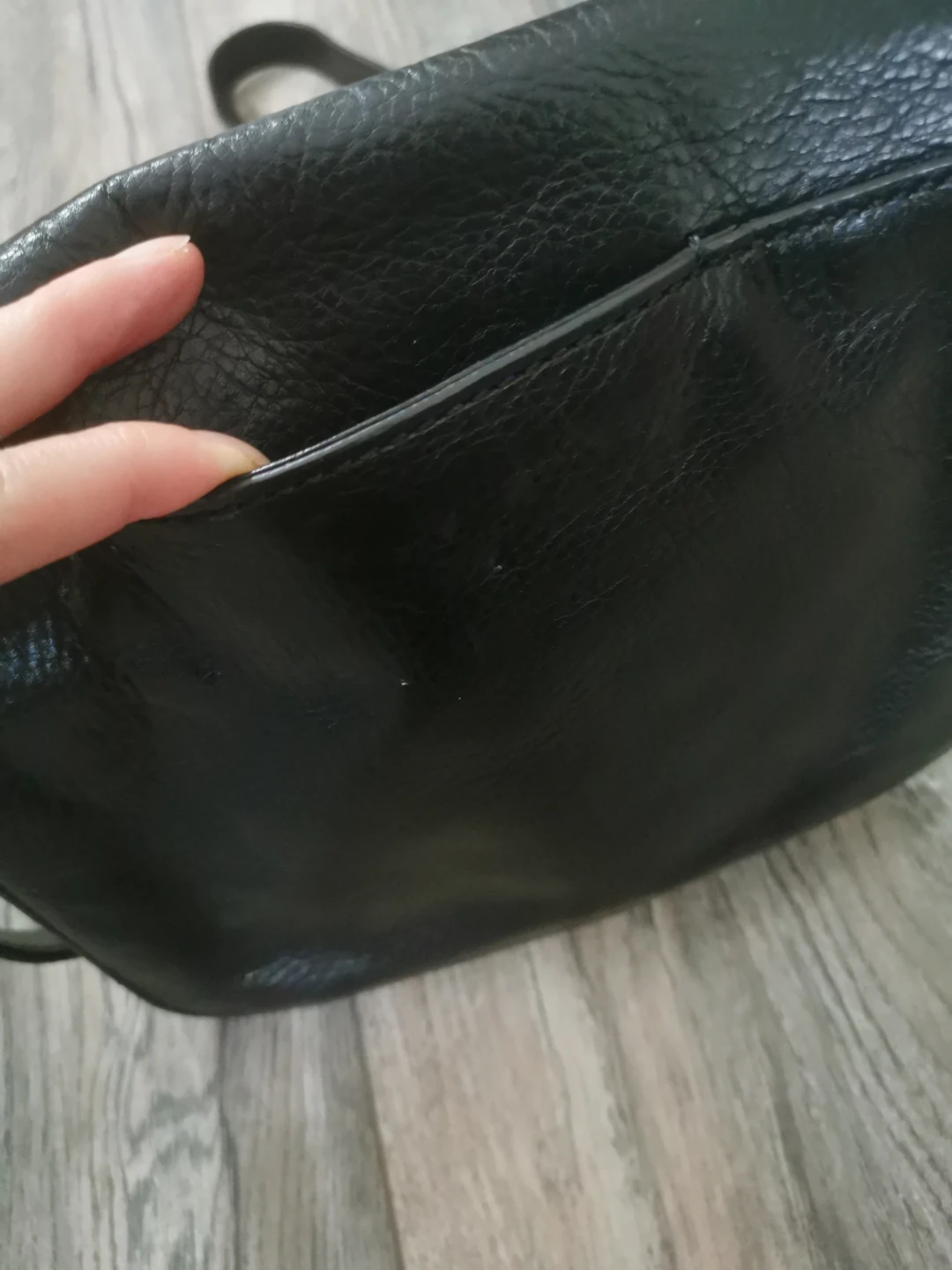 Fossil black leather crossbody bag - photo 3
