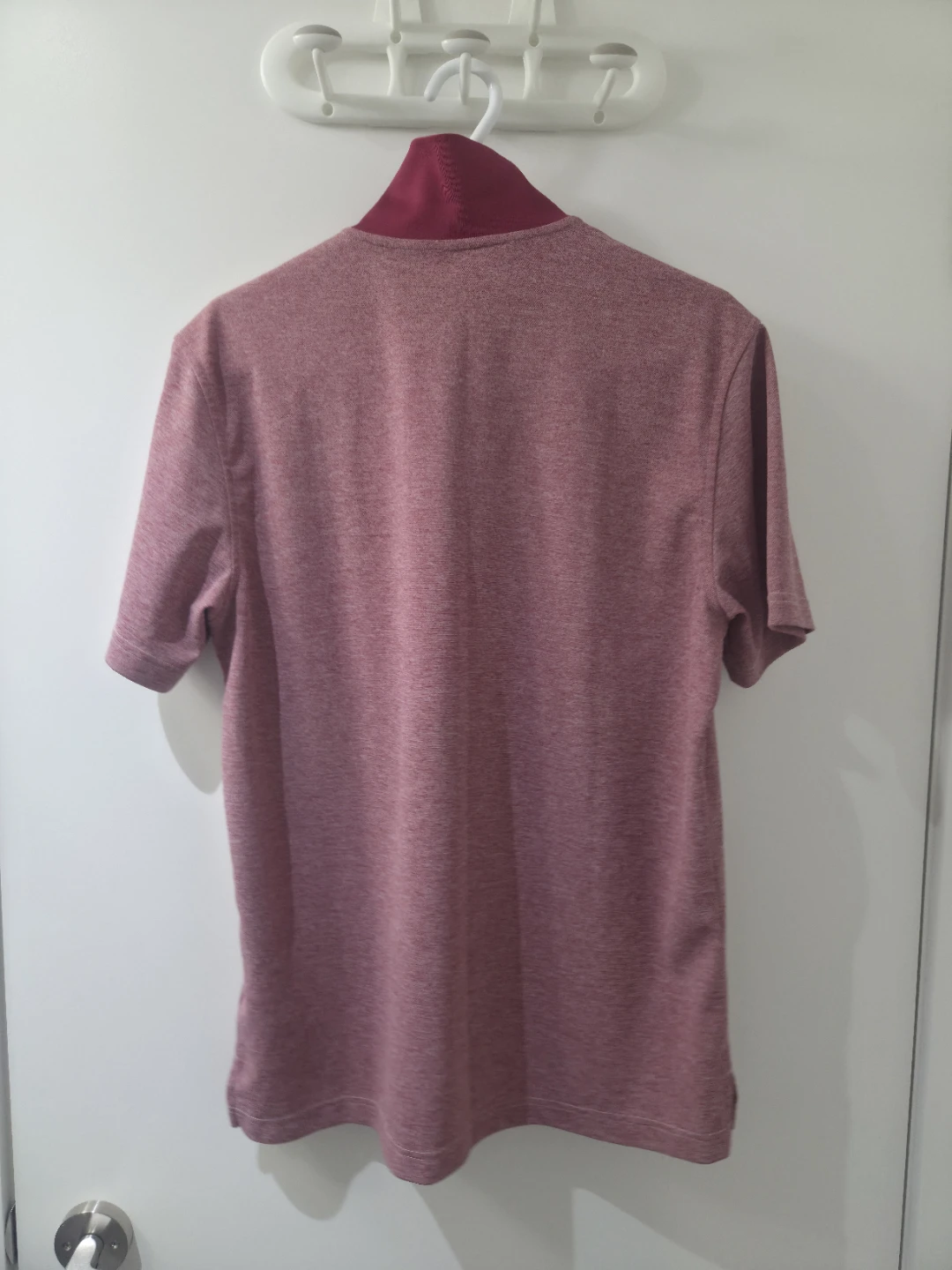 Adidas Maroon Polo Golf Shirt (Size M) - photo 2