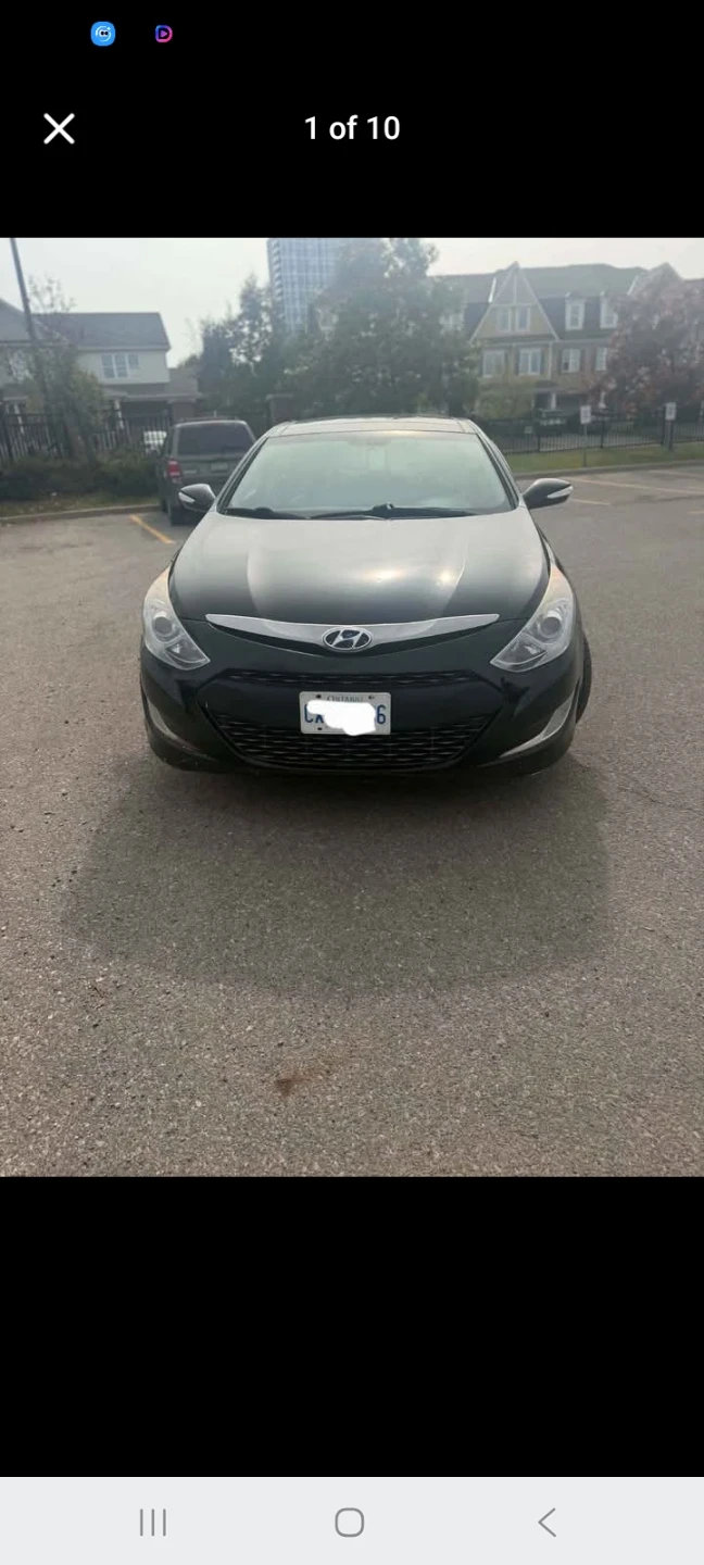 Black Hyundai Sonata Hybrid