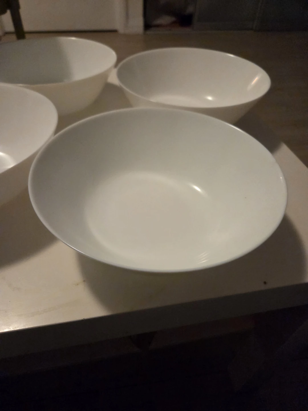 Set of 4 White Cereal Bowls - photo 2