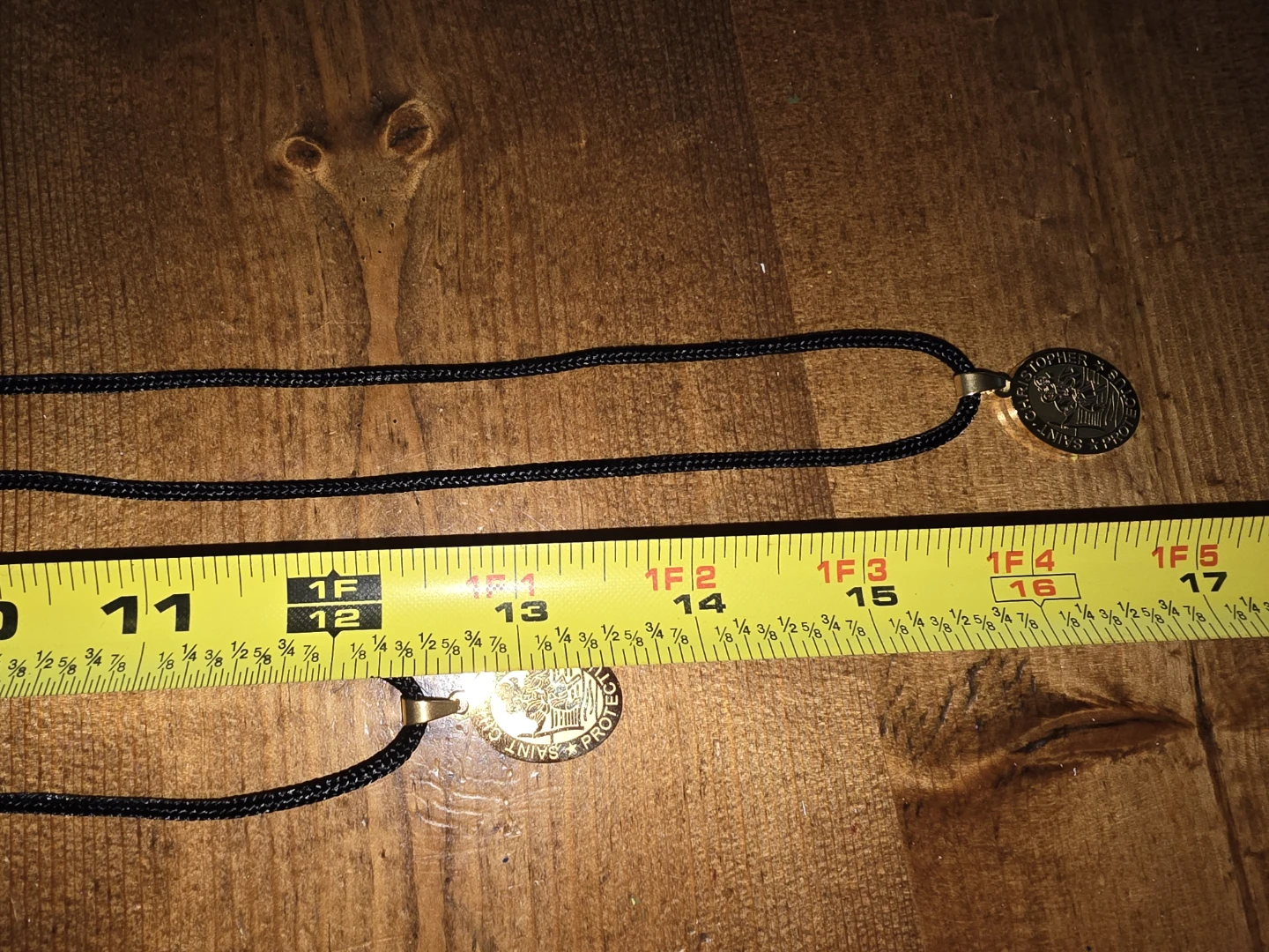 Two Saint Christopher Medals with Black Cords - photo 5
