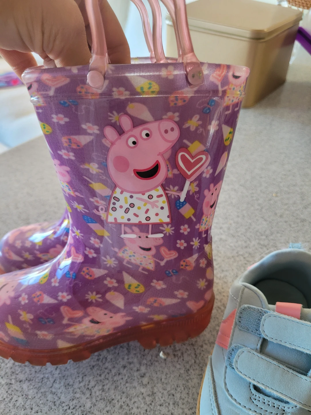 Peppa Pig rain boots and sneakers size 7 - photo 2