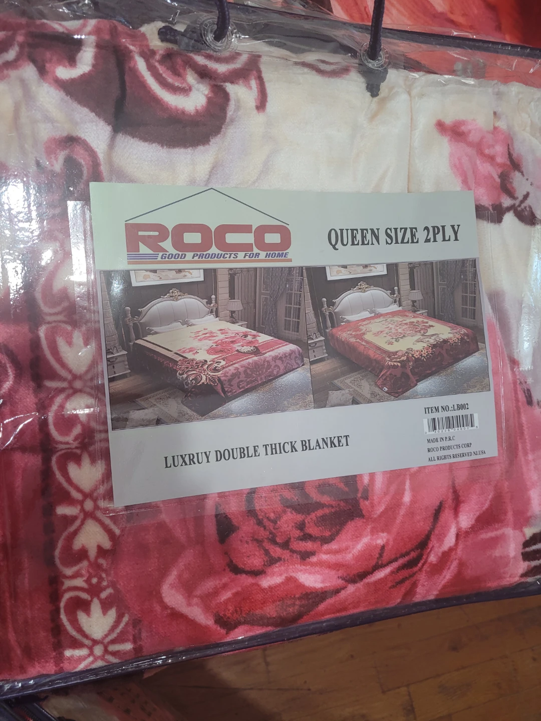 ROCO Queen Size 2-Ply Luxury Double Thick Blanket