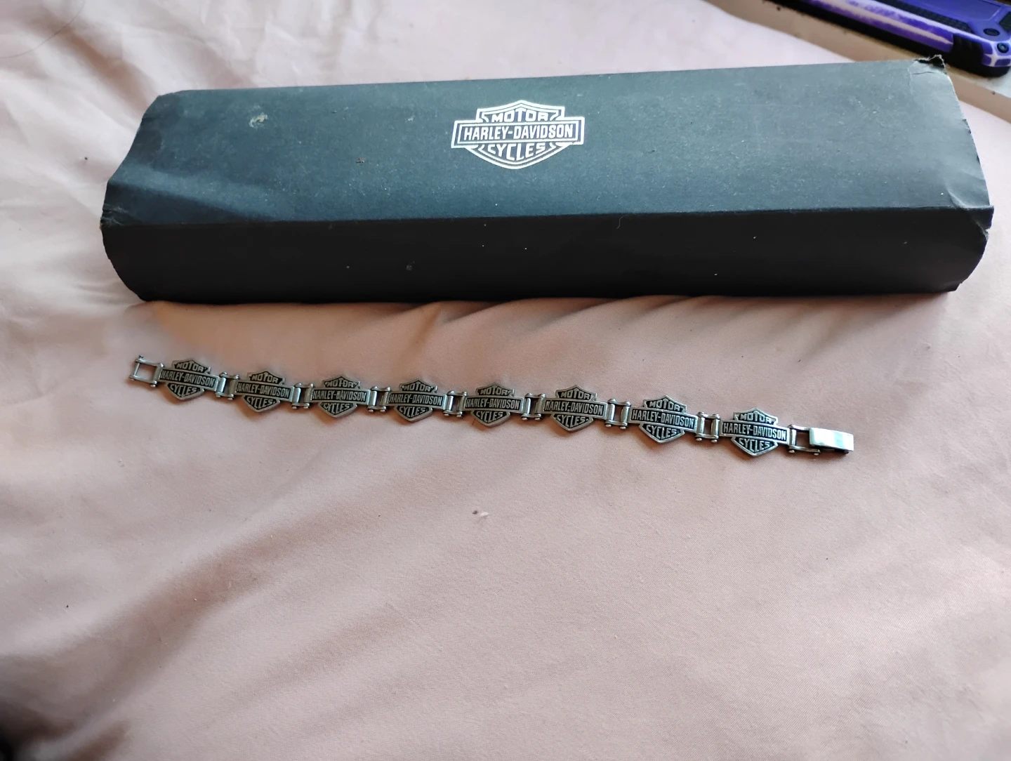 Harley Davidson logos bracelet  SIZE "8