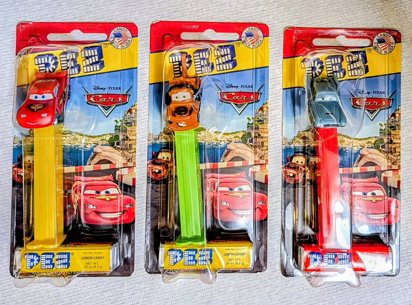 Set of 3 Disney Pixar Cars PEZ Dispensers