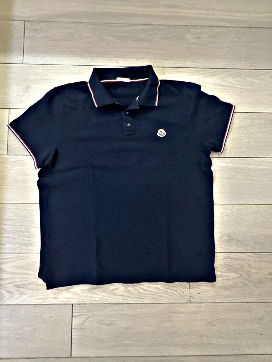 Moncler Navy Blue Polo Shirt