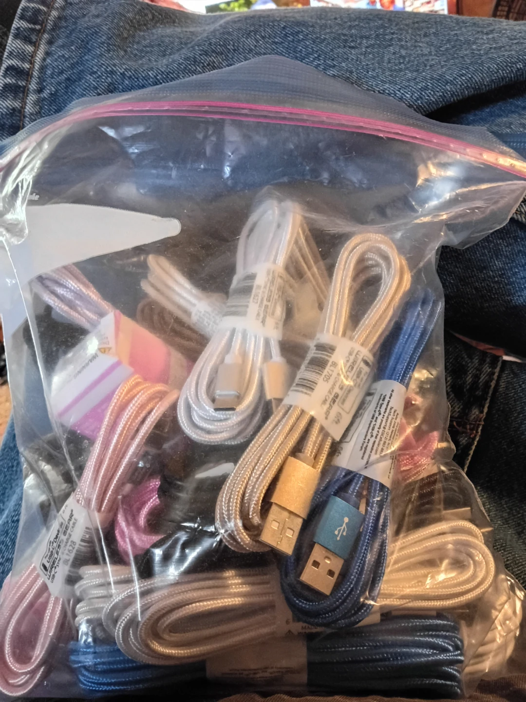 Android cord and car charger 50 cord brand new - photo 2